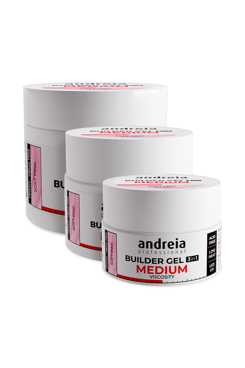 Builder Gel 3 in 1 - Soft Pink (Medium viscosity)