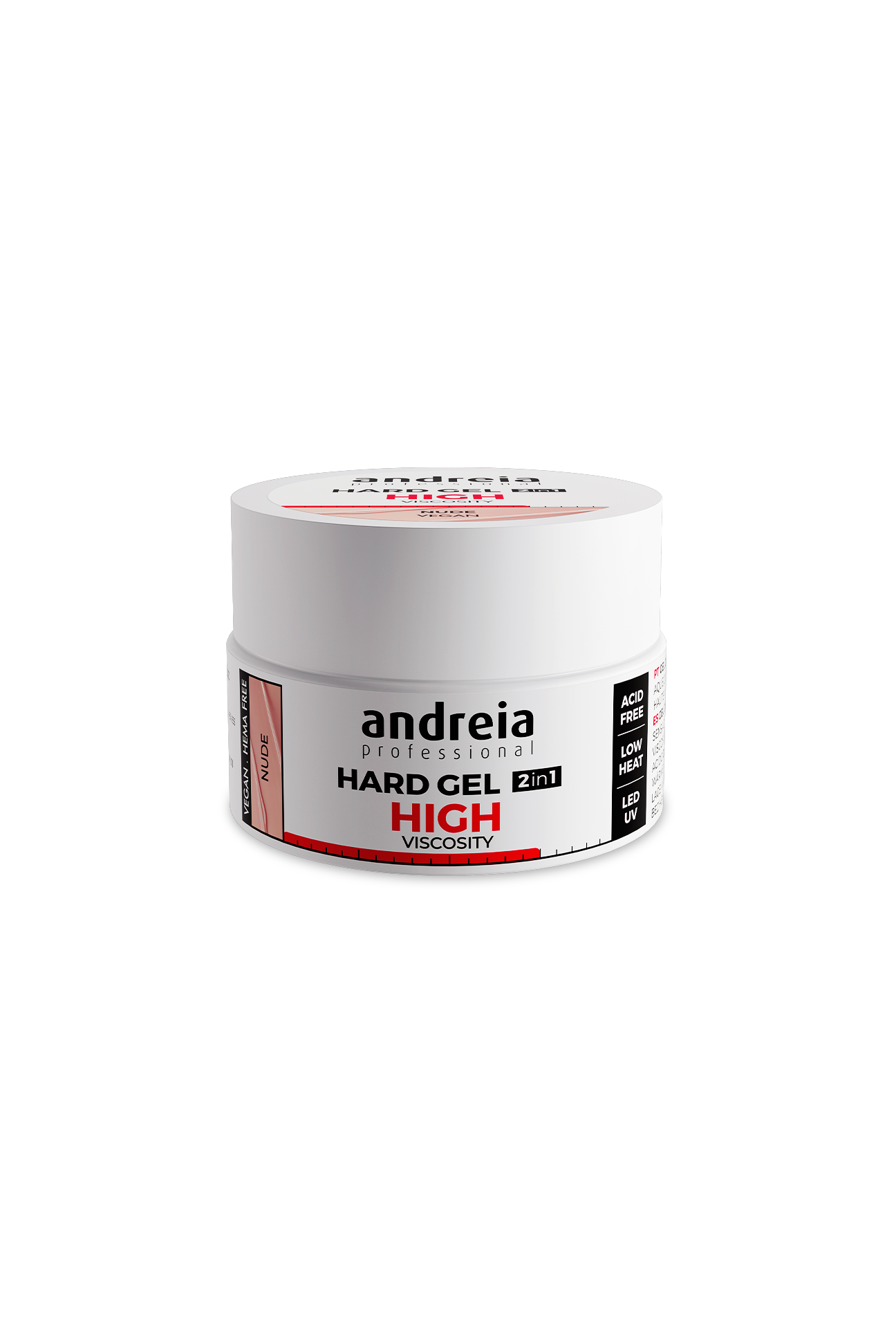 Hard Gel 2 in 1 Nude (High Viscosity) – Andreia Professional