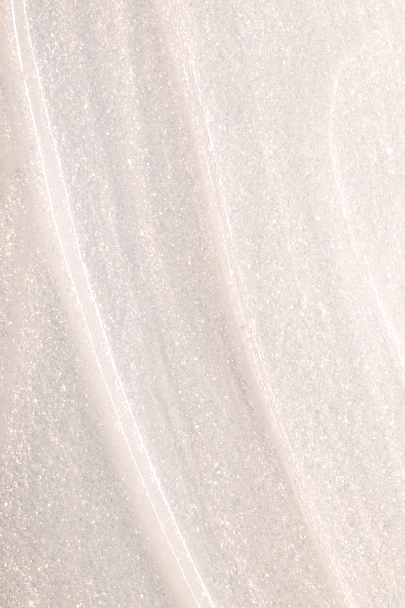 Hard Gel 2 in 1 - Glitter Soft White (High viscosity)