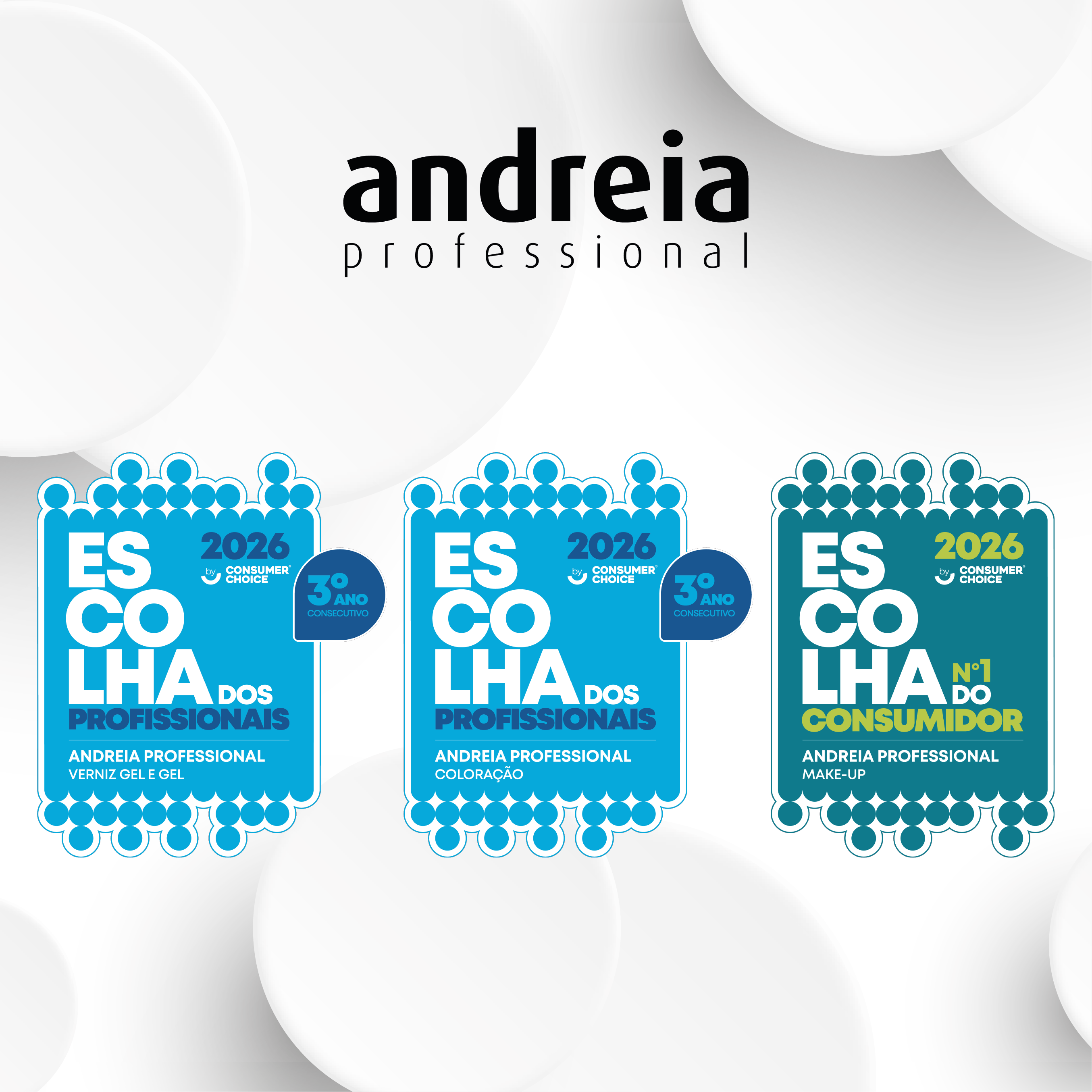 ANDREIA PROFESSIONAL ELEITA ESCOLHA DOS PROFISSIONAIS E ESCOLHA DOS CONSUMIDORES 2026