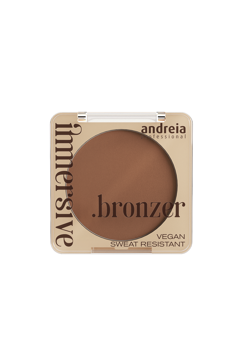 Immersive Bronzer - 02 Medium Neutral Brown Satin Finish – Andreia ...