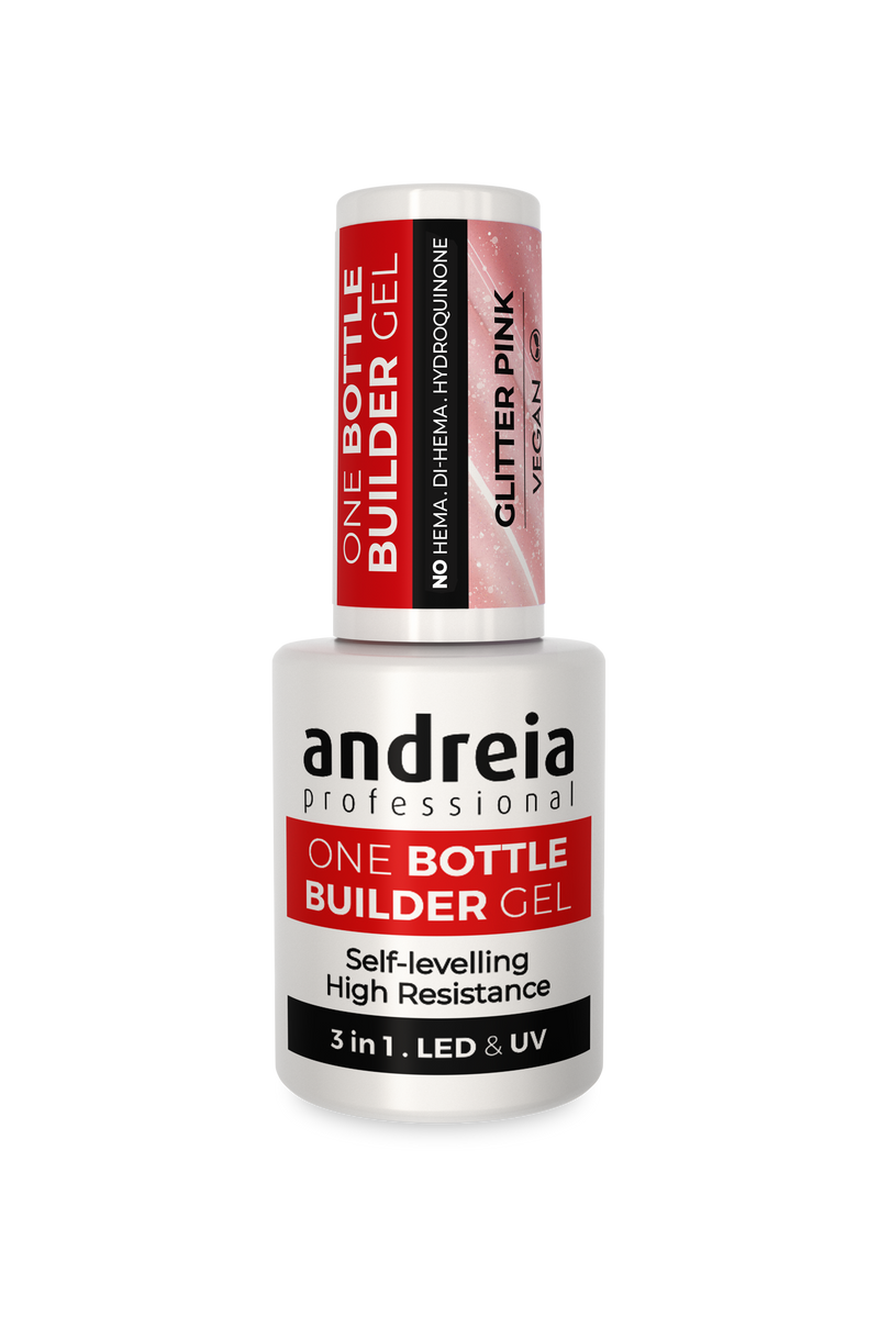 One Bottle Builder Gel 3 in 1 - Glitter Pink (Low viscosity)